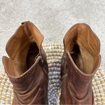 Sofft Women’s Beckie Ruched Zip Booties Boots Leather Distressed in Cognac 11 Brown Photo 3