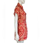 Farm Rio  Jaipur Floral Paisley Linen Romper Size Medium Photo 3