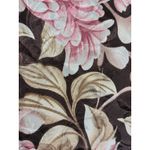 Floral Rose Brown Satiny Vintage Robe Kimono size Small Photo 6