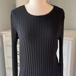 Red Camel  Solid Black Comfy Knit Long Sleeve Top Womens Small Photo 2