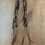 Bebe  Long Dangling Bohemian Brown Women's Earrings New with Tags Photo 5