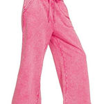 Zenana Outfitters Washed French Terry Palazzo‎ With Pockets Photo 0