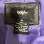 Leather blazer jacket black women’s medium‎ Black Photo 4