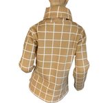 J.Crew  TAN & WHITE SQUARE PATTERN COWL NECK PULL OVER SWEATER (S) Photo 4