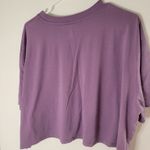 Under Armour PURPLE Boxy Cut Short Sleeve Crop Tee Women's Size XL Photo 6