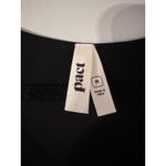 Pact ‎ Black Organic Cotton Jersey Midi Dress Sleeveless Asymmetrical Hem M Photo 4