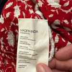 Club Monaco  Red/White Floral Tassel Detail Swim Coverup Size L Photo 4