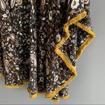 Panache Accessories Dixie Kimono Black Paisley Mustard Fringe One Size Photo 5