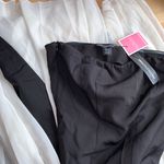 Pretty Little Thing Black Bandeau Contrast Chiffon Pleated Maxi Dress Photo 2