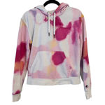 Champion Campus French Tie Dye Hoodie Sweater Size M Pink White Photo 0