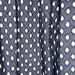 Crown & Ivy  Mini Skirt Navy Blue White Eyelet Lined Elastic Waist Size 8 Photo 3