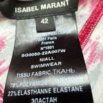 Isabel Marant  Niall Raspberry Printed Triangle Bikini Swimsuit Top Size 42 New Photo 4