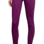 Pilcro and the Letterpress  textured embossed 28 Script pants Photo 0