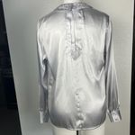 Amanda Smith Vintage silver satin blouse Photo 4