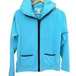 Orvis  Ultra Soft Blue Fleece Hooded Full Zip Jacket Photo 0