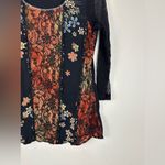 EDISTA Women's Vintage Y2K Sheer Lace Sleeve Embellished Scoop Neck Top Size L Black Size L Photo 2