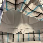 IZOD Women Sport Skirt Golf Tennis Plaid Blue White Black Size 6 Cool FX Stretch Photo 3