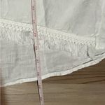 Valentina Naldi Italy White Fringe Hem Linen Tank Top Size 1X NEW With tags Photo 6