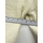 Bardot Sweater Womens XS Ivory Fuzzy Cropped Crewneck Long Sleeve Soft Eyelash Photo 4