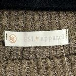 FSL Apparel size medium long sleeve boat neck olive and rust pullover sweater Green Photo 8