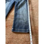 BKE Denim Lily Stretch Crop Jeans Size 28 Blue Mid Rise Flare Capri Photo 4