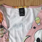 New Women’s Shein Halloween Long Cardigan Robe Lightweight Silky Satiny Size 1X Pink Photo 2