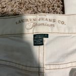 Lauren Jeans White High Waist Straight Leg Jeans Photo 1