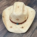 Stetson  Flatrock Natural Burnt Cowboy Hat Brown braided Band size XL Photo 8