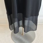 Eileen Fisher  Black Silk Georgette Double Layer Dress Photo 5