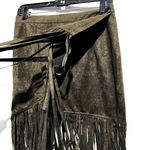 Blush Noir Green Fringe Skirt Size M Photo 2
