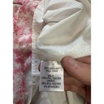 Skies Are Blue  White and Pink Floral Print Smocked Flutter Sleeve Blouse‎ Medium Photo 6