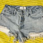 Free People Button Fly Jean Shorts Photo 0
