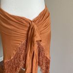 Cloud Ten Fringed Orange Wrap Skirt Size S Photo 3