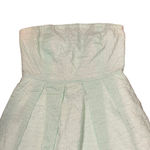 J.Crew  Womens Strapless Dress Size 2 Pastel Green‎ Lined 100% Cotton Photo 1