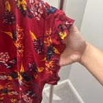 BeachLunchLounge Red Floral Shift Dress Photo 3