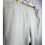 Eileen Fisher 100% Linen Wide Leg Pants Women Sz 12 Large Beige Tan Boho Beach Photo 3