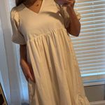 &merci Cream Oversized Midi Dress Photo 2
