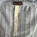 Free People Linen Blend Bohemian Cropped Lavender Women's Boxy Top Size Large Photo 1