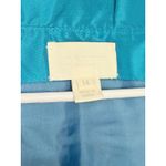 J.Crew  Sleeveless Dress Size 14 Blue Ruffle Neck Party Cocktail Photo 2