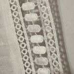 Cupshe  ONE SIZE FITS MOST WHITE GAUZY SWIM COVER UP FRONT TIE LASER CUT INSET Photo 5