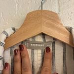 Everlane striped linen button up mini dress Photo 1