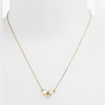 Kate Spade NWT -  - Pansy Flower Disco Mother of Pearl Necklace W/ Jewel Photo 4