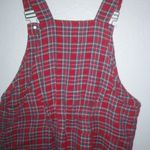 Country Wear M Y2K Plaid Maxi Overalls Jumper Dress in Red Size M Photo 2