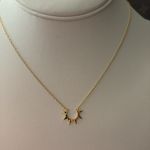 Boutique NEW Women’s‎ Half Sun Yellow Gold Filled Adjustable Necklace, 16-18” Photo 4