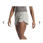 Adidas  Pacer 3-Stripes Athletic Shorts  Light Gray Aeroready Running  NEW Medium Photo 1