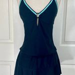 VM black Swim skirt, ladies size medium ruffle tier bathing suit skort bottom Photo 6