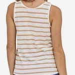 Patagonia Tank Top Womens S White Striped Organic Cotton Casual Clean Girl Photo 1