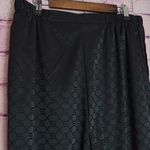 SAVAGE X FENTY GRAPHIC BRAND PRINTED ALL BLACK SATIN WIDE LEG PJ SLEEP PANTS L Size L Photo 7