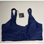 Zaful  Front Knot Bikini Top Size XXL Dark Blue New With Tag Photo 2