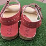 Earth Origins NWOB KALSO SERENE Negative Heel Earth Studded Sandal Cherry Leather Size 9W Photo 3